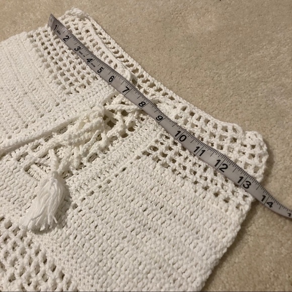 NWT S fern green lace front crochet bikini shorts - Picture 10 of 16